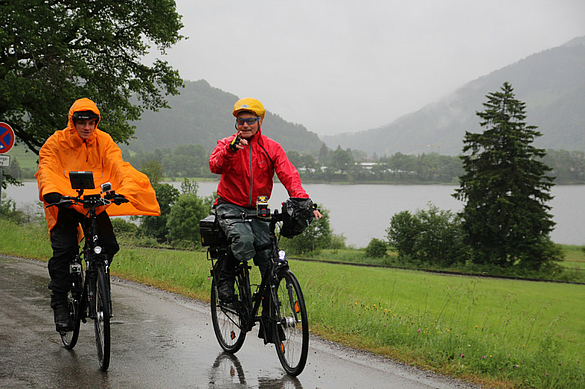 Sebastian und Hermann am Alpsee