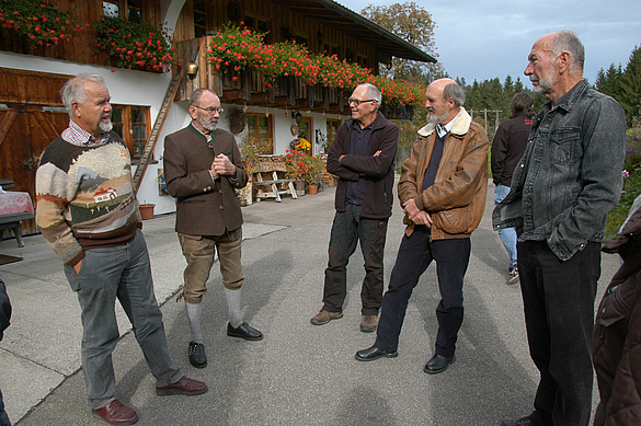 Begrüßung am Hof