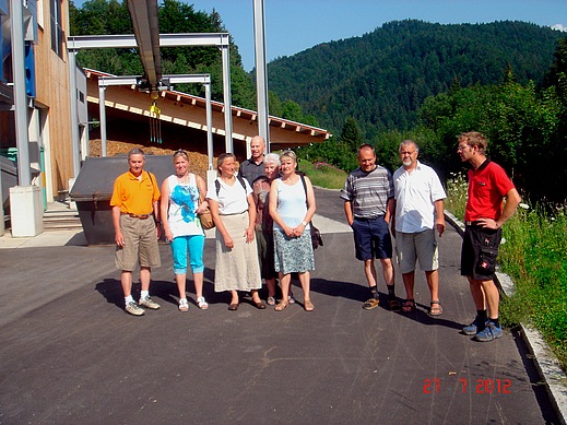 Die Besucher werden verabschiedet